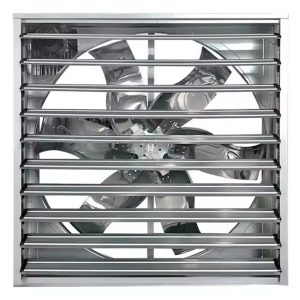 cūku fermas dezodorizācija ar cinkotu negatīvā spiediena ventilatoru